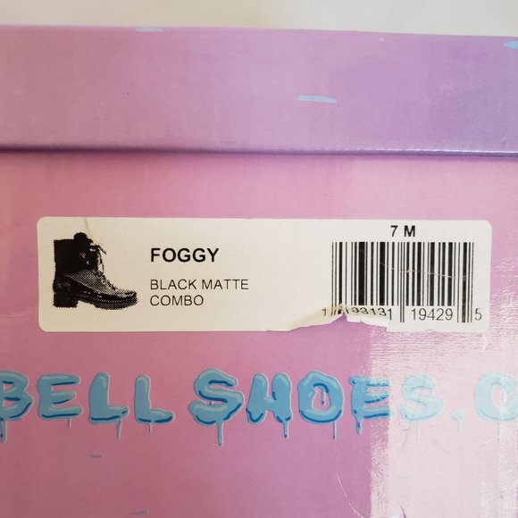 Jeffrey Campbell Foggy Lace-up  Rainboot Black 7 - Picture 10 of 11